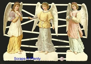 German Embossed Scrap Die Cut Relief - Angel Christmas Easter EF7284 - Picture 1 of 1