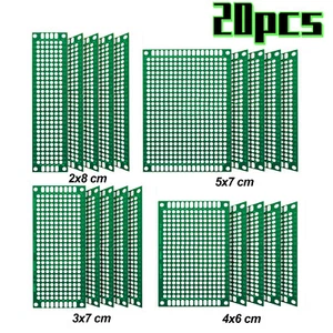 20x Lochraster Platine Breadboard Leiterplatte Prototyping PCB Board Arduino DIY - Bild 1 von 9