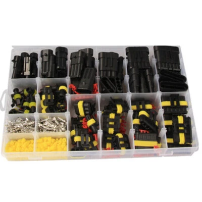 Kit de terminales de enchufe conectores de cable eléctrico de motocicleta de 1-6 pines 708 piezas Foto 1 de 4