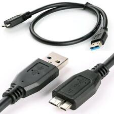 2x Premium Micro USB 3.0 Cable For Toshiba Seagate WD Portable Hard Drive HDD AU