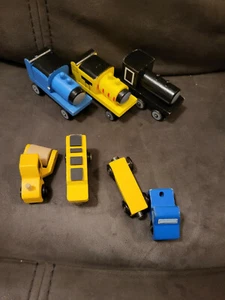 Wooden Toy Train Lot - Picture 1 of 4