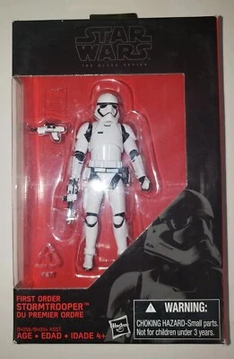 STAR WARS SERIE NEGRA 4" 1/18 WALMART PRIMER PEDIDO STORMTROOPER SIN USAR, EN CAJA 2015 Foto 1 de 2