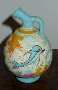 Replica Ancient Greek Minoan Ceramic/Pottery mini Pitcher Sea Creatures/Monsters - Picture 1 of 8
