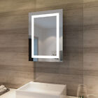 Spiegelschrank Hochglanz Badezimmerspiegel Badschrank mit LED-Beleuchtung 70x50 