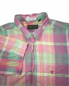 Men's FLying Scotsman Button Down Shirt Size XL Plaid Vintags VTG Multicolored - Picture 1 of 4