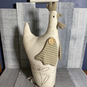 Plush Chicken Rooster Farmhouse Heavy Well-Kept Kitchen Neutral HTF - Picture 1 of 8