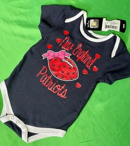 NFL New England Patriots Girls' Bodysuit/Vest 3-6 months NWT - Picture 1 of 3