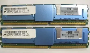 LOT of 2 HP 4GB 2Rx4 PC2-5300F MT36HTF51272Y-667E2D6 ECC RAM P/N: 466436-061 - Picture 1 of 5
