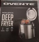OVENTE FDM1091BR Mini Deep Fryer with Removable Basket - Silver 