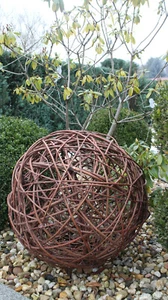 Sfera di vimini palla di vimini sfera decorativa sfera sfera di vite palline decorative giardino sfera decorativa  - Foto 1 di 5