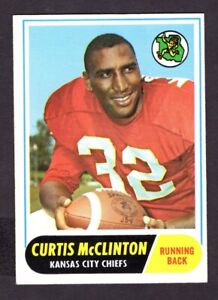 1968 TOPPS CURTIS McCLINTON CARD NO:67 NEAR MINT CONDITION