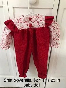 doll clothes for 18 in dolls to 25in baby dolls. Multi colors, dresses , pants - Picture 1 of 12