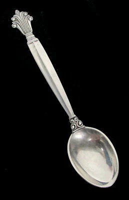 CUCHARA DEMITASSE GEORG JENSEN ACANTHUS PLATA ESTERLINA 3 3/4" Foto 1 de 3
