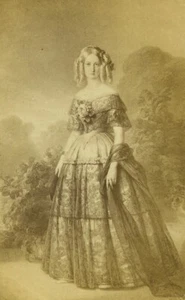 France Marie-Caroline de Bourbon-Siciles Duchess of Aumale CDV photo Franck 1865 - Picture 1 of 3