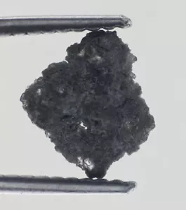 Diamant grau schwarz ausgefallen natürlich lose 0,58 Karat grob durchscheinender Diamant - Bild 1 von 2