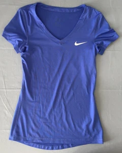 Nike Women's Dri-Fit Blue S/S T Shirt Small - Picture 1 of 7