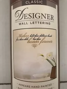 DCWV Classic Designer Adesivo Wall Lettering - Mamme Cuori - NUOVO - Foto 1 di 3