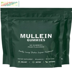 Sugar Free Mullein Gummies - Lung Cleanse - Mullein Leaf Extract | UK ✨a - Picture 1 of 10