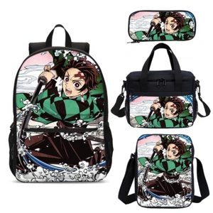 Demon Slayer Tanjirou Kinder Schulrucksack Kühltasche Brotzeittasche Federtasche Ranzen Posten - Bild 1 von 19