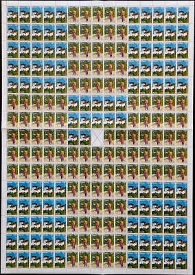 Bhutan 2006 MNH Stamps 112 Sets Full Sheet SC $2240,- - Image 1 of 4