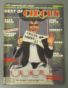 Circus Magazine October '82, Rush, Ozzy, Journey, Pink Floyd, VH, AC/DC ! ! - Picture 1 of 6
