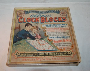 Seltene 1905 STRAUSS Uhr und Kalenderblöcke mit Box - Bild 1 von 7