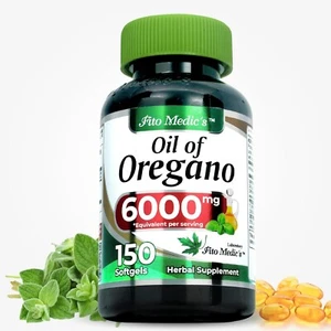 Oregano Oil 6000mg 150gels Contains Carvacrol - Picture 1 of 4