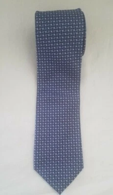 Gravata de seda azul Joseph & Lyman nova com etiquetas - Imagem 1 de 3