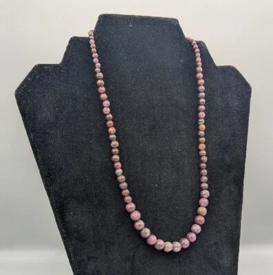 Jay King DRT 925 Silver Amethyst Graduated Bead Necklace New! - Image 1 of 4