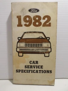 Ford Car 1982 manual de especificaciones de servicio - Imagen 1 de 4