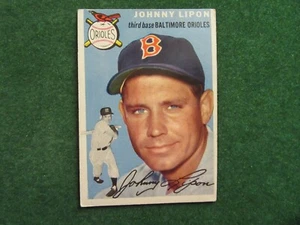 1954 Topps Set Break # 19 Johnny Lipon Slightly Off Center Strong Corners - Picture 1 of 2