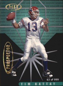 2000 SAGE HIT Prospectors Emerald 49ers Football Card #P16 Tim Rattay/999