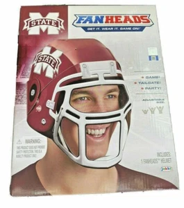 MISSISSIPPI STATE Fanheads Wearable Helmet Gameday Fanheads! GO DAWGS - Picture 1 of 4