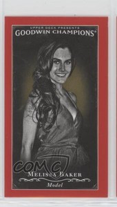 2016 Upper Deck Goodwin Champions Black & White Minis Royal Red Melissa Baker