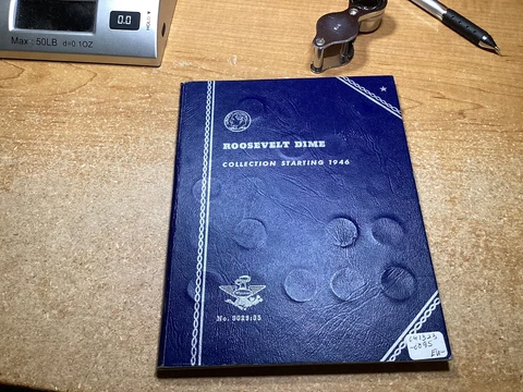 1946-1964 Complete Silver Roosevelt Dime Set-In Whitman-Some R-BU/MS-041323-0095 Cover
