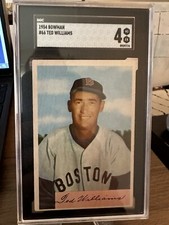 1954 Bowman - #66 Ted Williams SGC-VG-EX-Great  CENTERING! RARE CARD!!