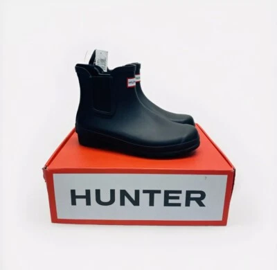 Hunter Women's Boots Original Chelsea Black Ankle Rubber Rain Boots Sz US 7 - Image 1 of 4