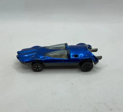 Hot Wheels SWINGIN' WING 1970 EE. UU. Redline Spectraflame Blue 1:64 Mattel EE. UU. Foto 1 de 4