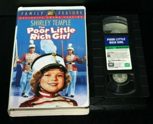 Shirley Temple The Poor Little Rich Girl VHS Cassette Video Tape Clamshell 1994 - Picture 1 of 2