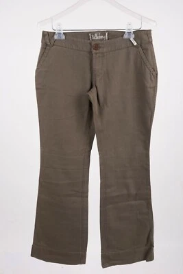 Pantalones chinos Billabong para mujer Bell Bottoms verde militar talla 3 pequeños nuevos con etiquetas  Foto 1 de 4