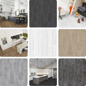 Vinyl Flooring – Modern Wood Effect Plank Waterproof Lino Anti-Slip Vinyl Floor - Picture 1 of 24