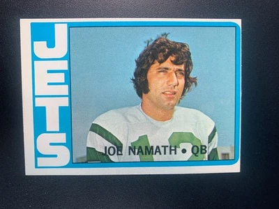 1972 Topps - Joe Namath #100 casi nuevo/como nuevo Miscut (MC) Foto 1 de 2