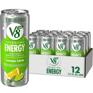 V8 +SPARKLING ENERGY Lemon Lime Energy Drink, Made with Real Vegetable and Fr... - Picture 1 of 7