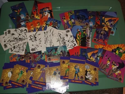 Batman Trading Cards From The 1990s And Puzzle Cards  Pop Out Cards - Image 1 of 4