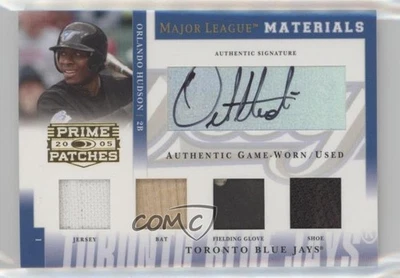 2005 Donruss Prime нашивки Quad образец подписи /197 Орландо Хадсон авто - Изображение 1 из 2