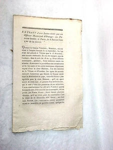 LIVRE ANCIEN OFFICIER ORANGE ÉMEUTES ANTI-RÉVOLUTIONNAIRES VALREAS 1792 - Imagen 1 de 1
