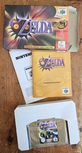 The Legend of Zelda Majora's Mask N64 - Limited Edition Gold Game Pak Complete. - Picture 1 of 6
