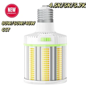 80W/60W/48W 4500K/5000K/5700K LED Corn Light Bulb E39 for Garage Shop Lighting - Picture 1 of 16