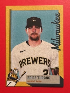 2024 MILWAUKEE BREWERS BRICE TURANG Regional Police Safety Baseball Card RARE - Picture 1 of 2