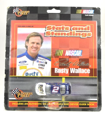 Rusty Wallace #2 Rusty Ford Taurus Stats & Standings Book Winner's Circle 1/64 - Image 1 of 4